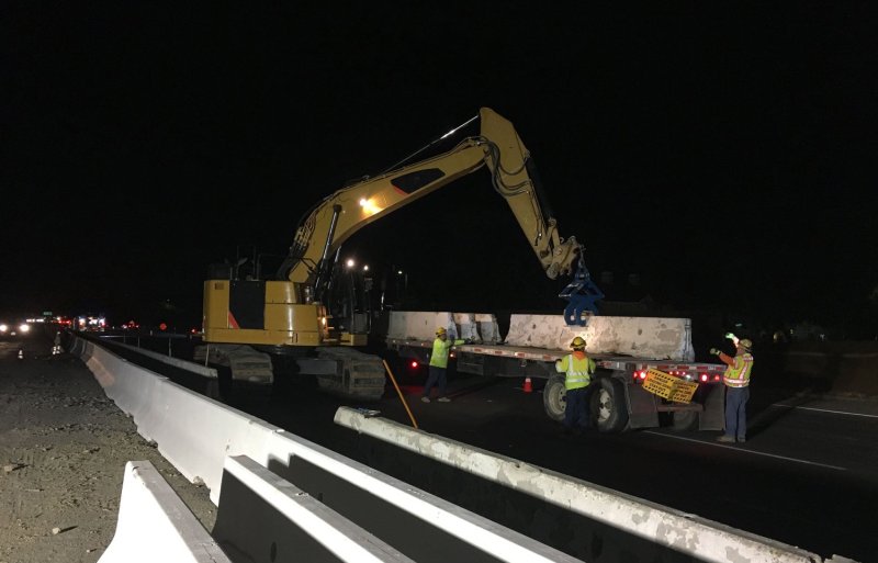 Concrete Jersey Barrier is one of several types of traffic or highway barrier. Concrete Jersey Barrier is one of several types of traffic or highway barrier.